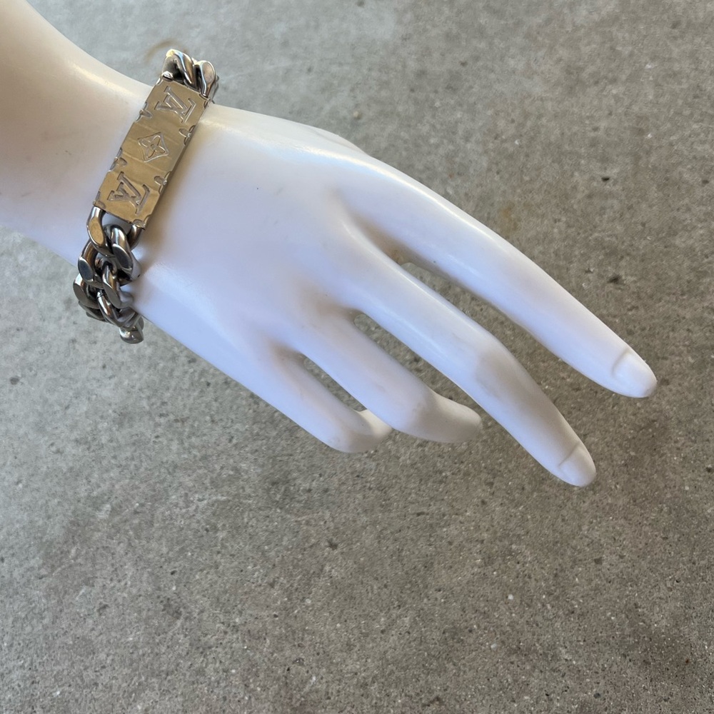 Louis Vuitton Chain Link Bracelet Monogram Men’s Bracelet Authentic Quality RARE - Picture 6 of 16